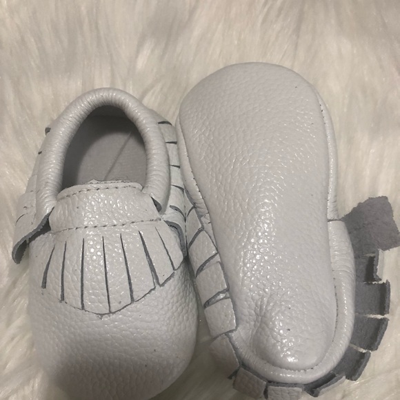 Brand new white baby Moccasins- Faux leather - Picture 4 of 5